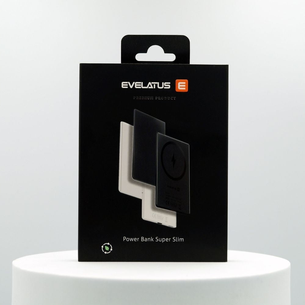 Evelatus 3000mAh Power Bank with Wireless Charging
