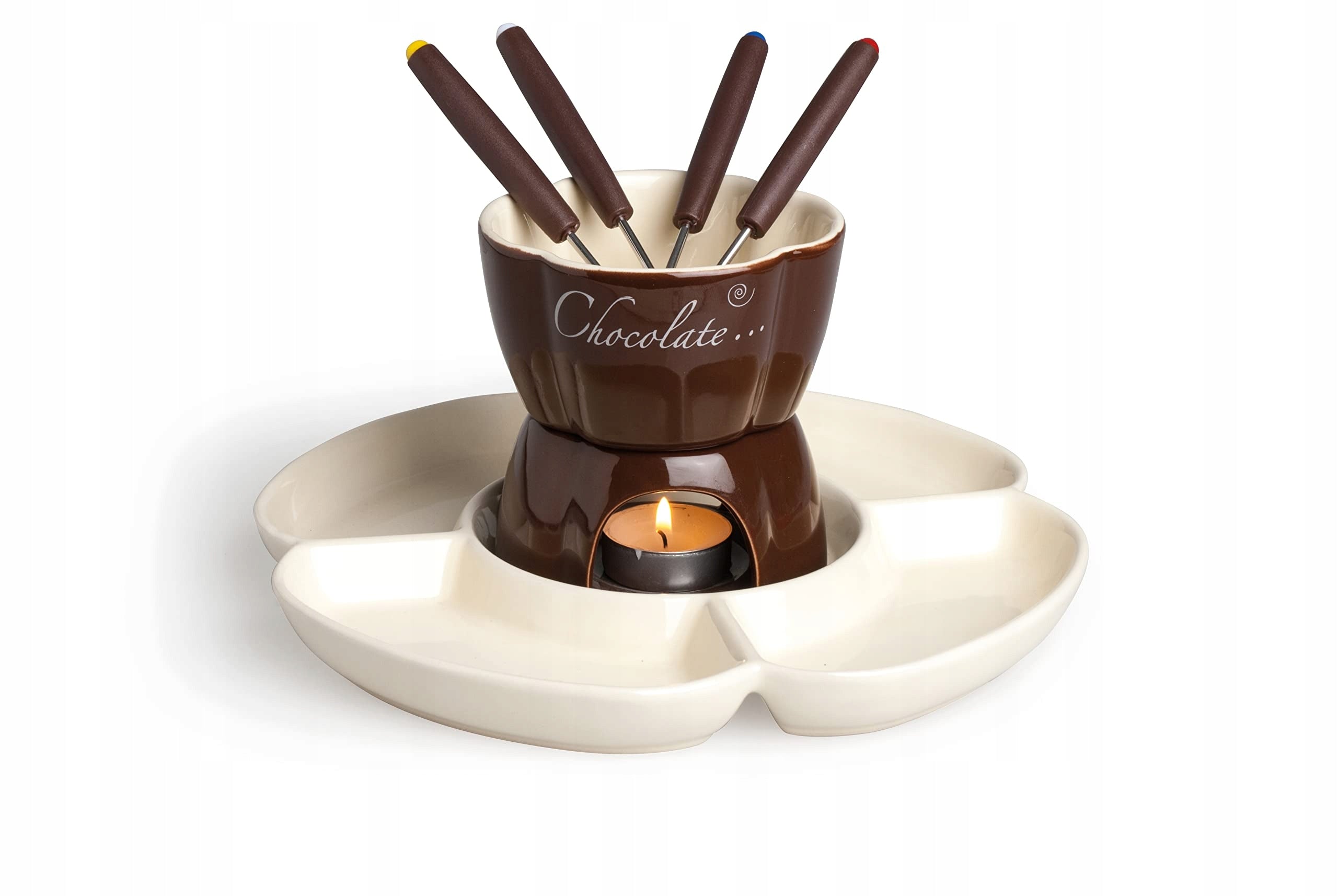 Excelsa Soul Kitchen Chocolate Fondue 7-Piece Set 25 cl Brand no brand