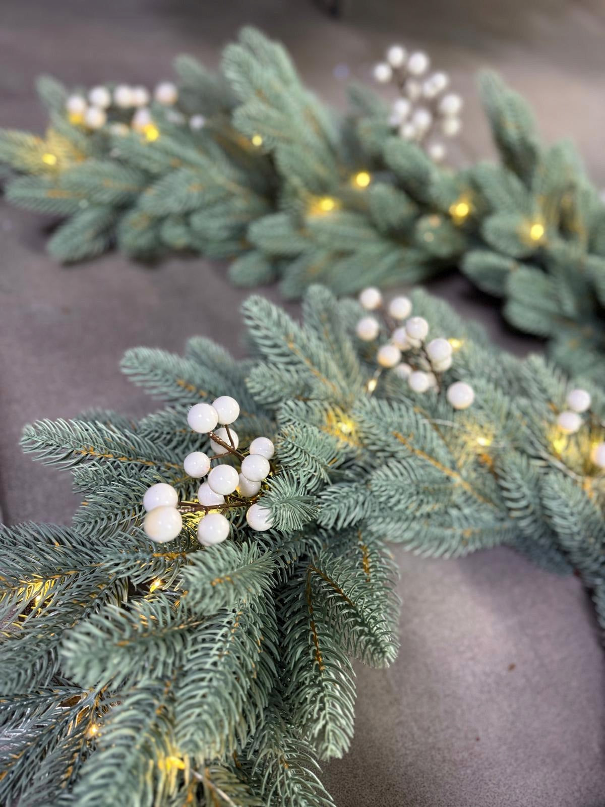 Exclusive Christmas wreath spruce 3D Silver Sky 60 cm as live 100%PE Manufacturer code SILVER SKY100%PE 3D