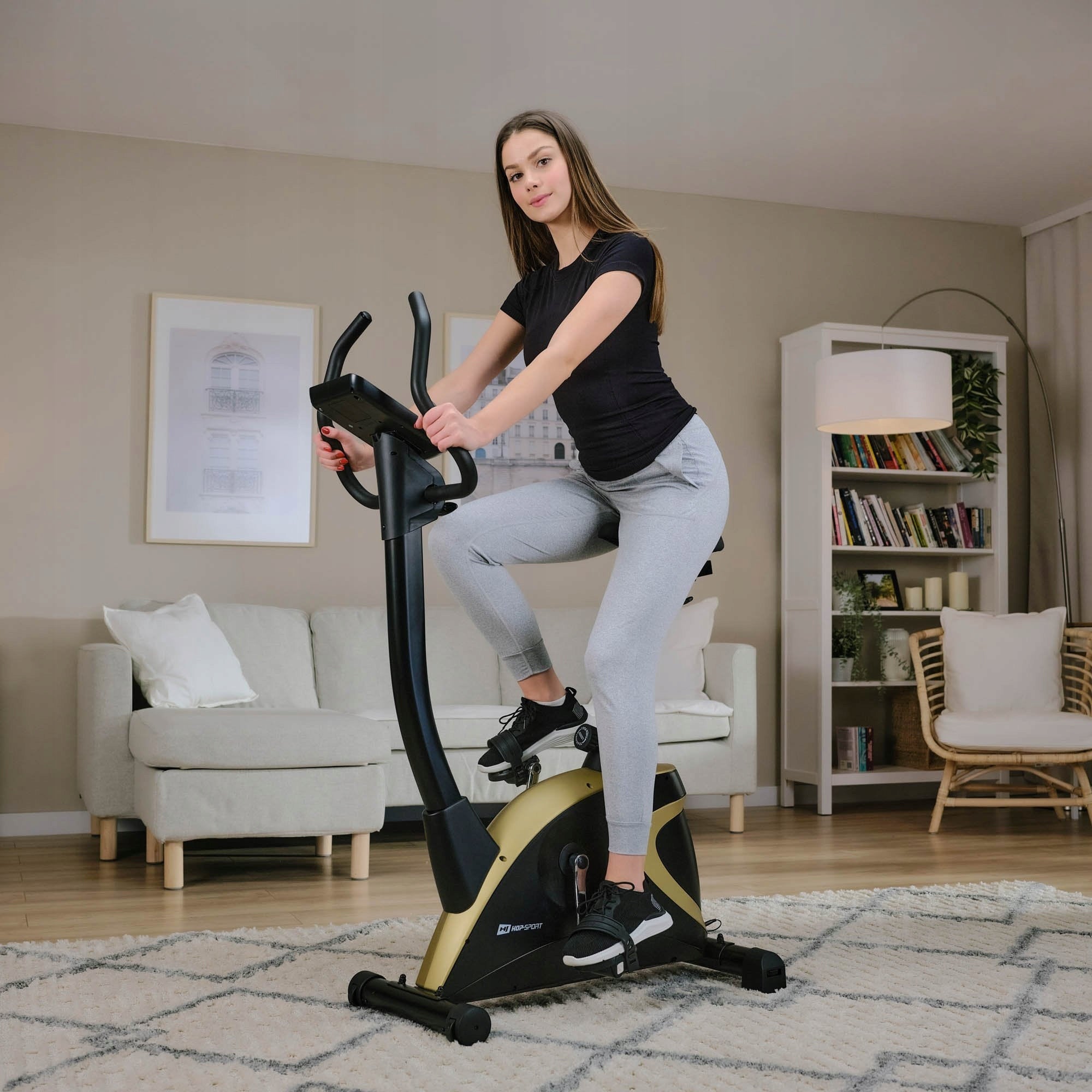 Exercise Bike Electromagnetic Vertical Stationary Bike Packaging status original