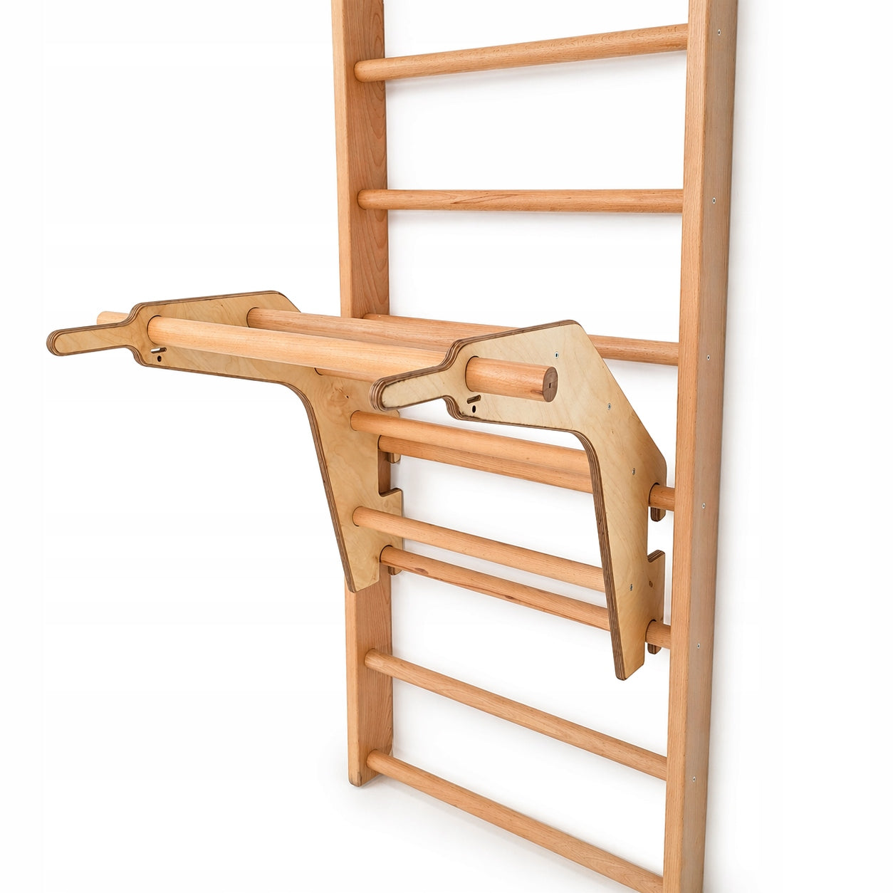 Exercise Ladder with Pull-Up Handle / DIP WOODEN SIDES 3 in 1 Brand Pelltech