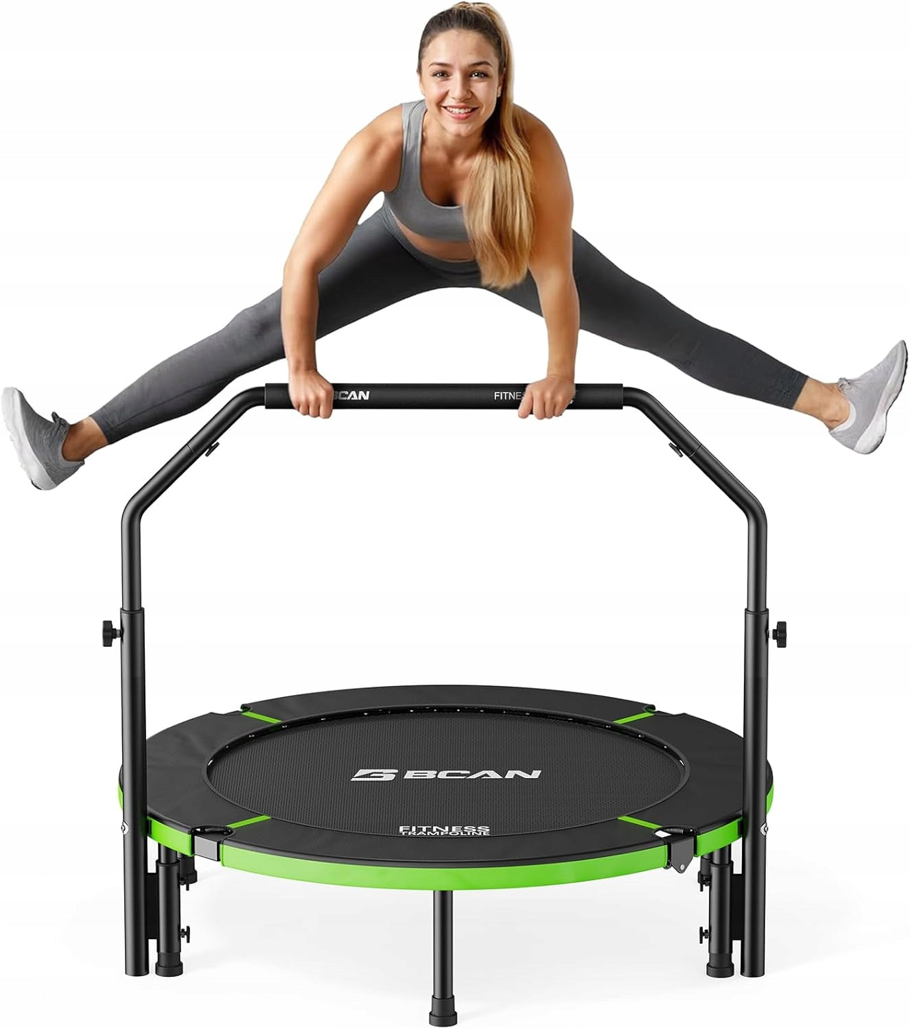Exercise Trampoline Fitness BCAN 102 cm 150 kg Folding Adjustable Handle Packaging status original