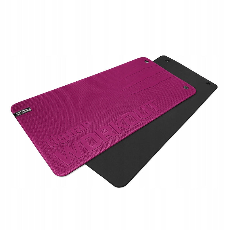 Exercise mat Tiguar 100 cm x 50 cm pink workout - plum