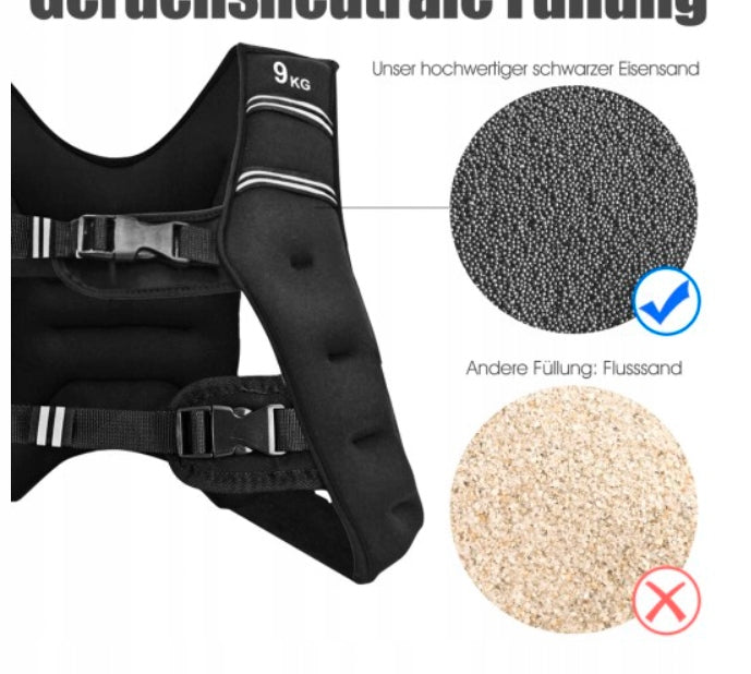 Exercise weights vest Costway 1 pc x 9 kg Manufacturer code SP37204