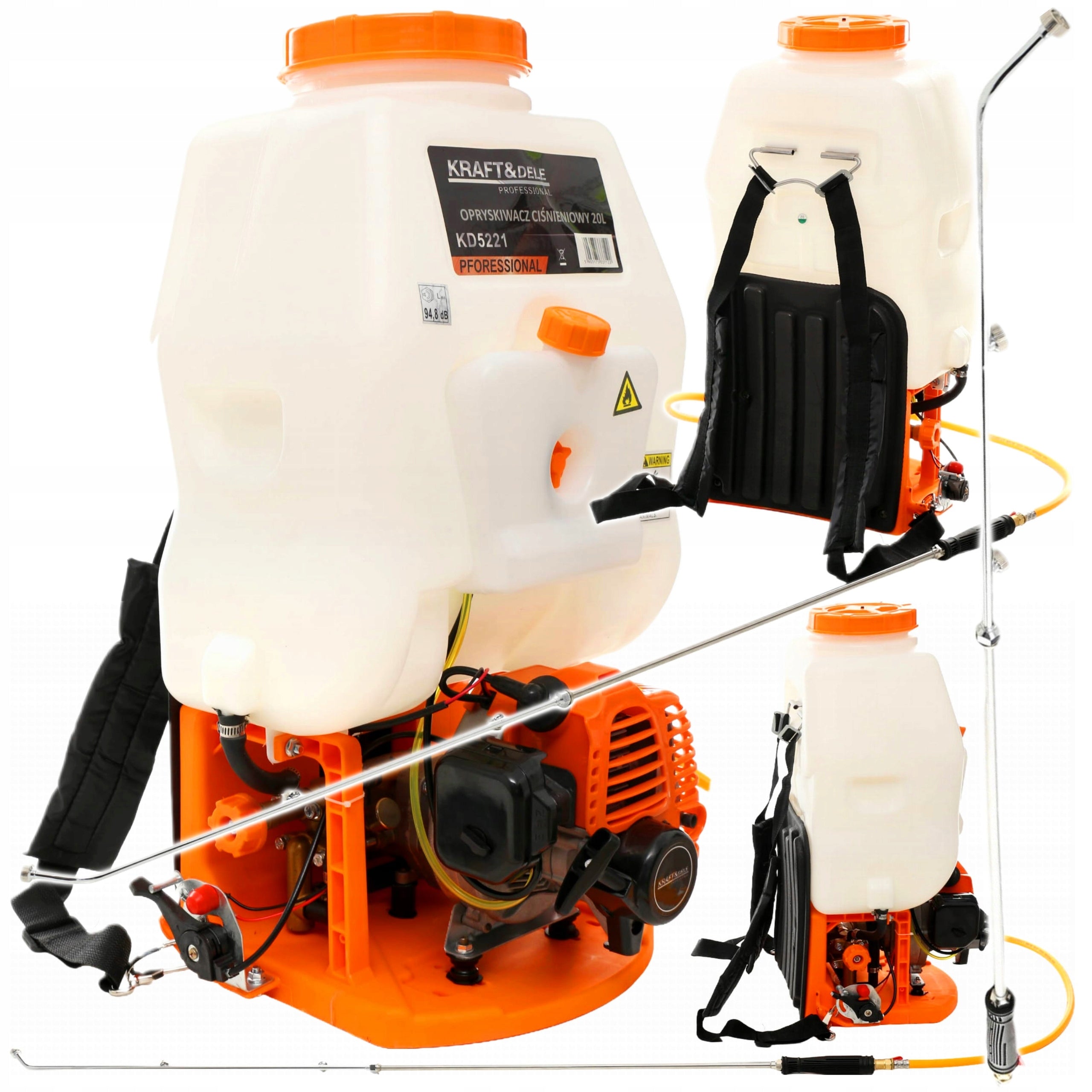 Exhaust Gas Pressure Garden Sprayer 20L 7,1 l/min 2-stroke
