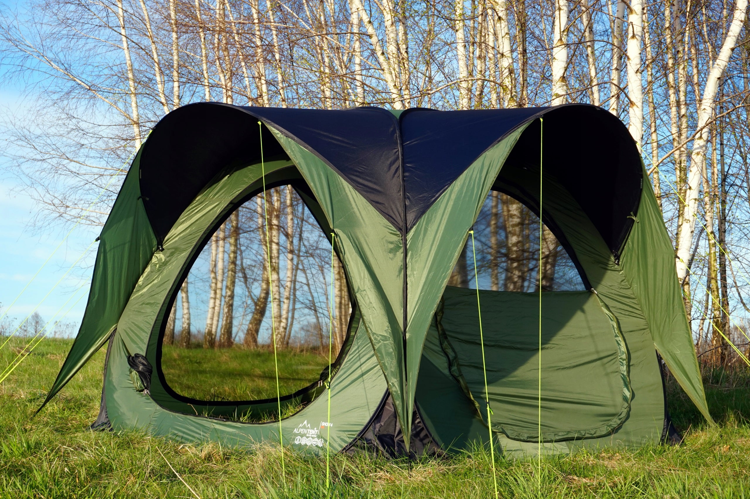 Exhibition Tent 4-Person Self-Assembly POP-UP AlpenTent Show 4 BIS Number of people 4