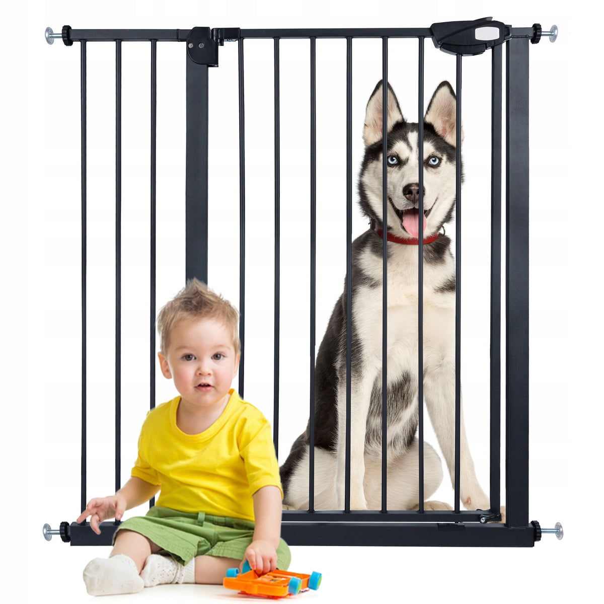 Expansion Barrier Securing Gate For Stairs Door Entry 76-104 Cm