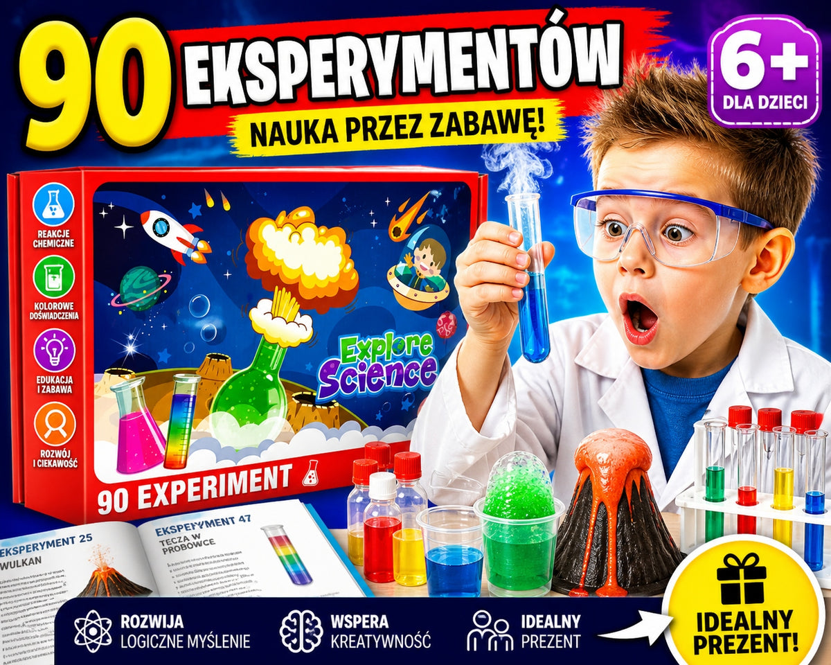 Experiment Set for Children 90 Experiences Science 6+ Brand no brand