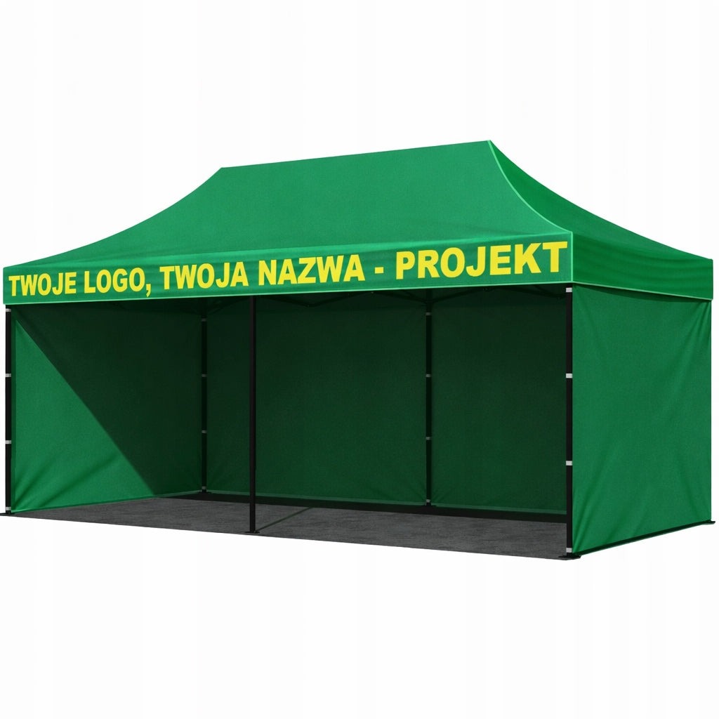 Express Tent with Trade Fair LOGO 3x6 Pavilion with PRINT INSCRIPTION PRINT
