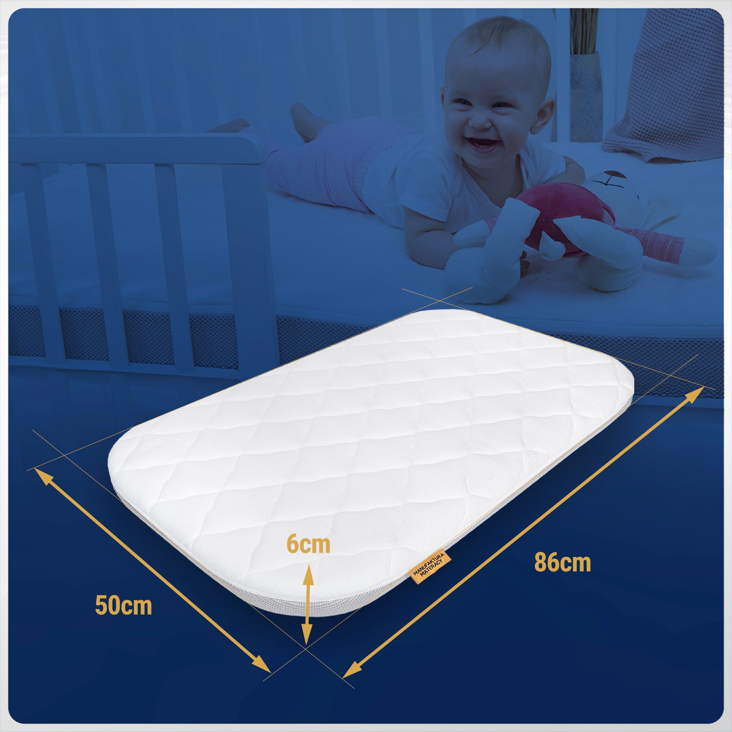 Extra bed mattress fits Lionelo Luna / Leonie for cot Packaging status original