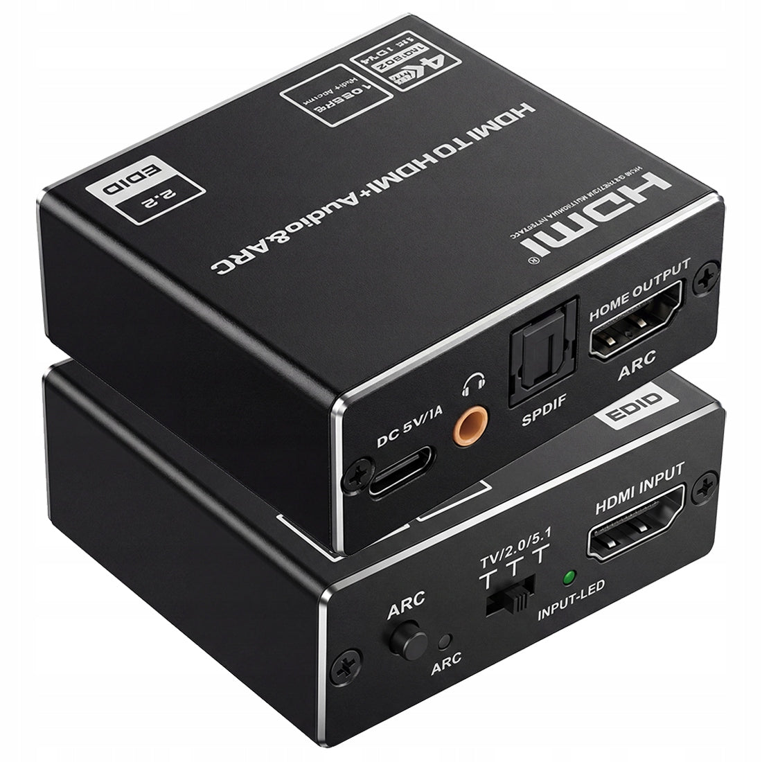 Extractor HDMI-HDMI Audio Converter SPDIF / Jack 3.5 ARC Extractor