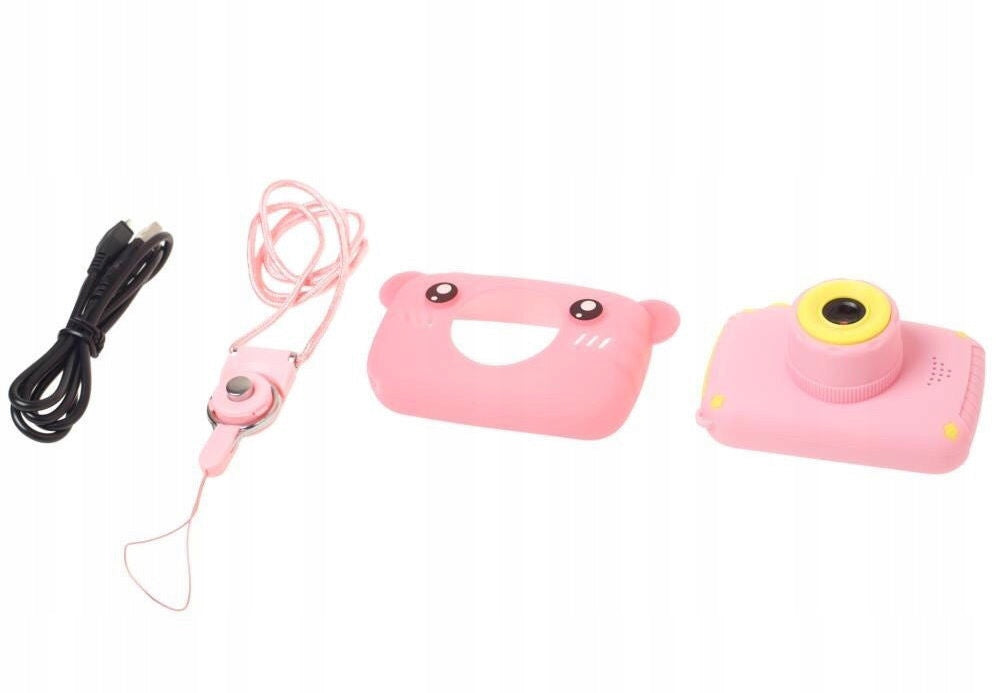 Extralink Kids Camera H25 Pink Digital Camera | 1080P 30fps, display Brand Extralink