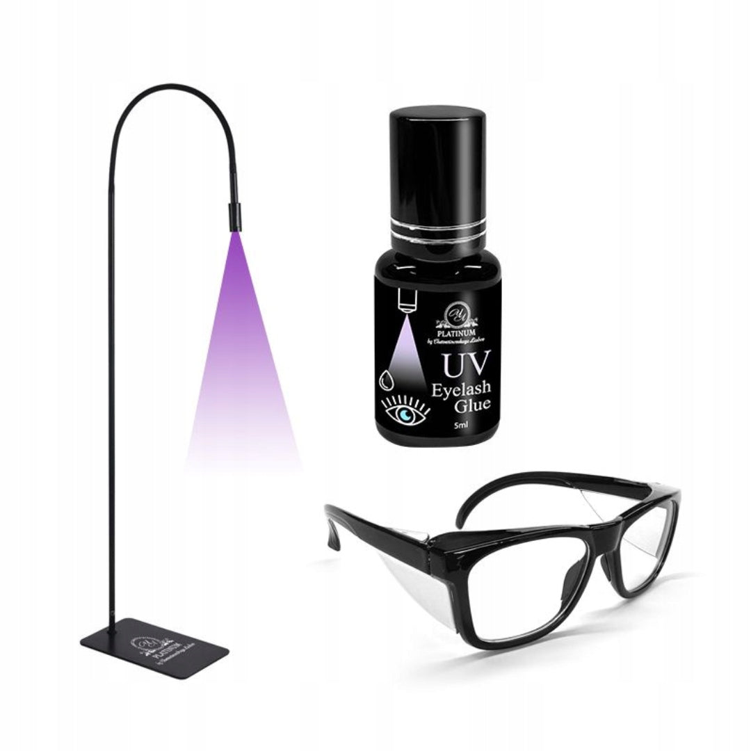 Eyelash Extension Glasses UV400 Protective UV System PLATINUM Manufacturer code Lampa UV do przedłużania rzęs