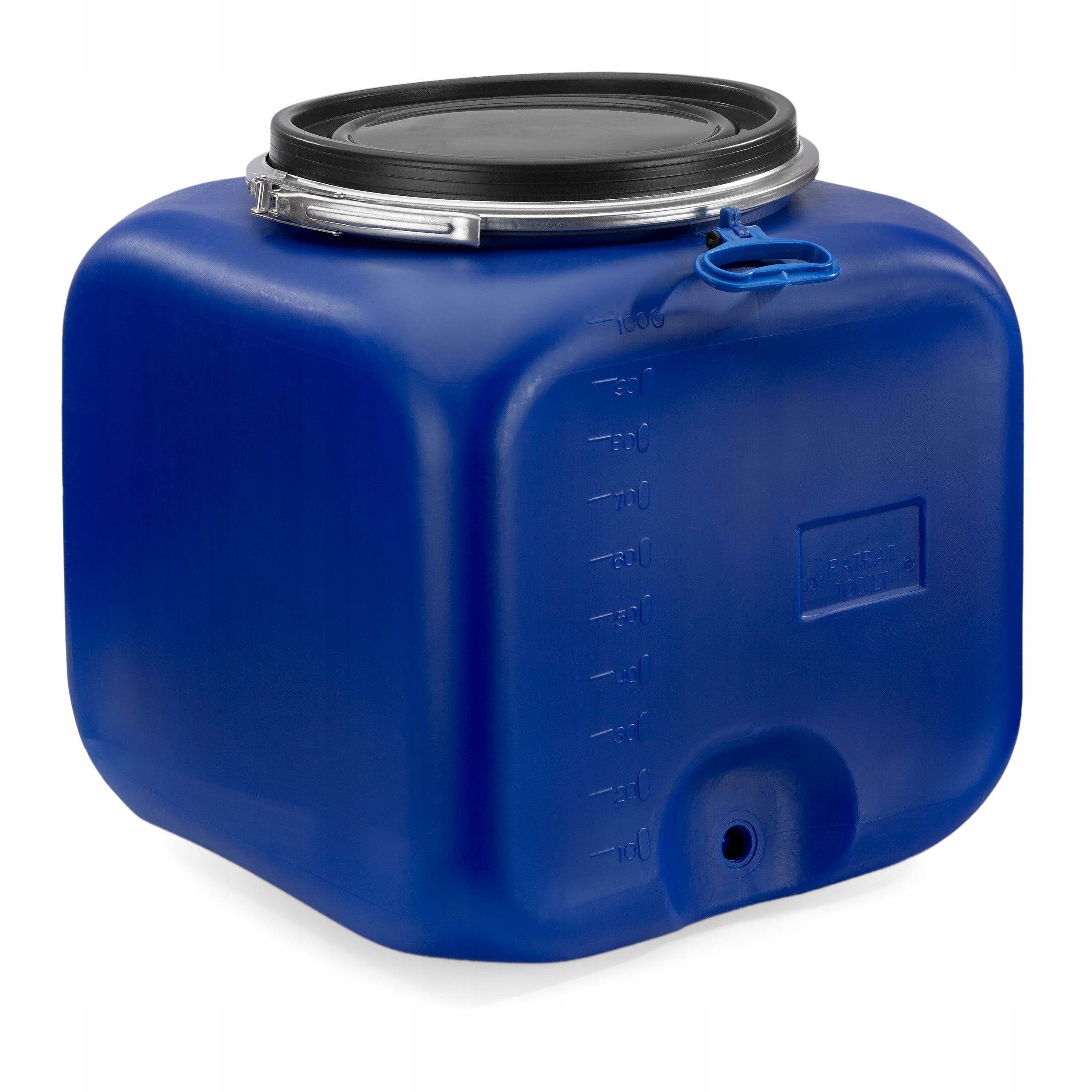 F&R BARREL 100L SQUARE FOR CABBAGE PICKLING WATER WITH BLUE CLAMP