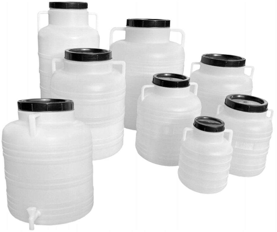 F&R PLASTIC BARREL 10L FOR PICKLING CABBAGE FOR WATER HANDLES WHITE Brand no brand