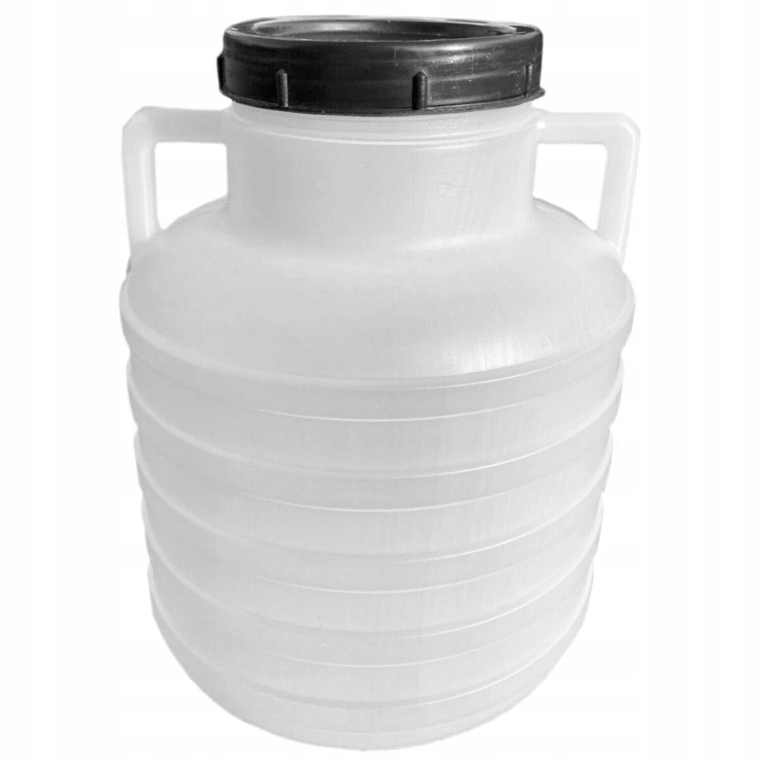 F&R PLASTIC BARREL 10L FOR PICKLING CABBAGE FOR WATER HANDLES WHITE