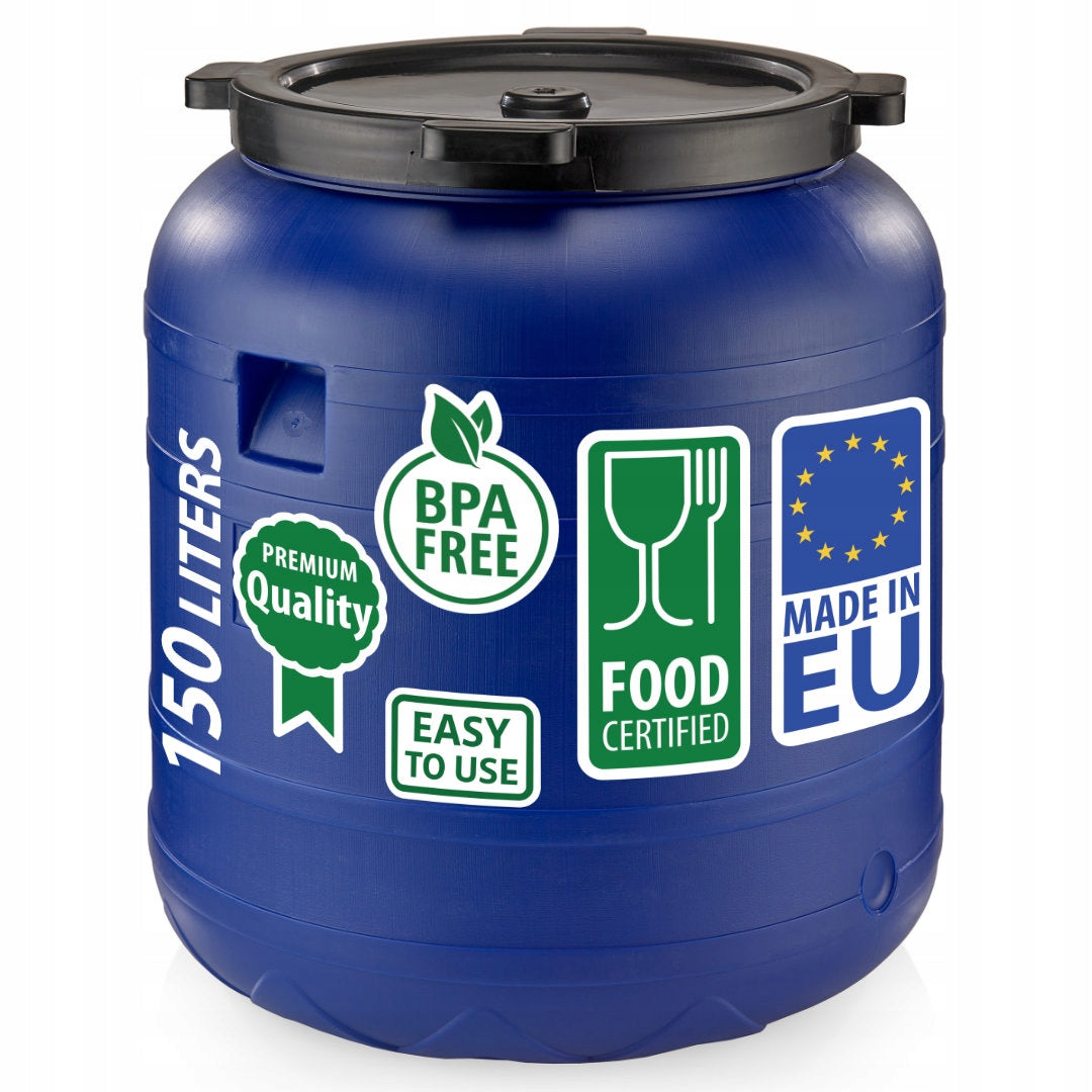F&R PLASTIC BARREL 150L FOR PICKLING CABBAGE FOR BLUE WATER Manufacturer code FR0422