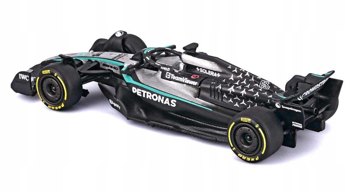 F1 CAR Mercedes AMG W16 2025 George Russell 1:64 BBURAGO 18-58002 Manufacturer code 18-58002_63