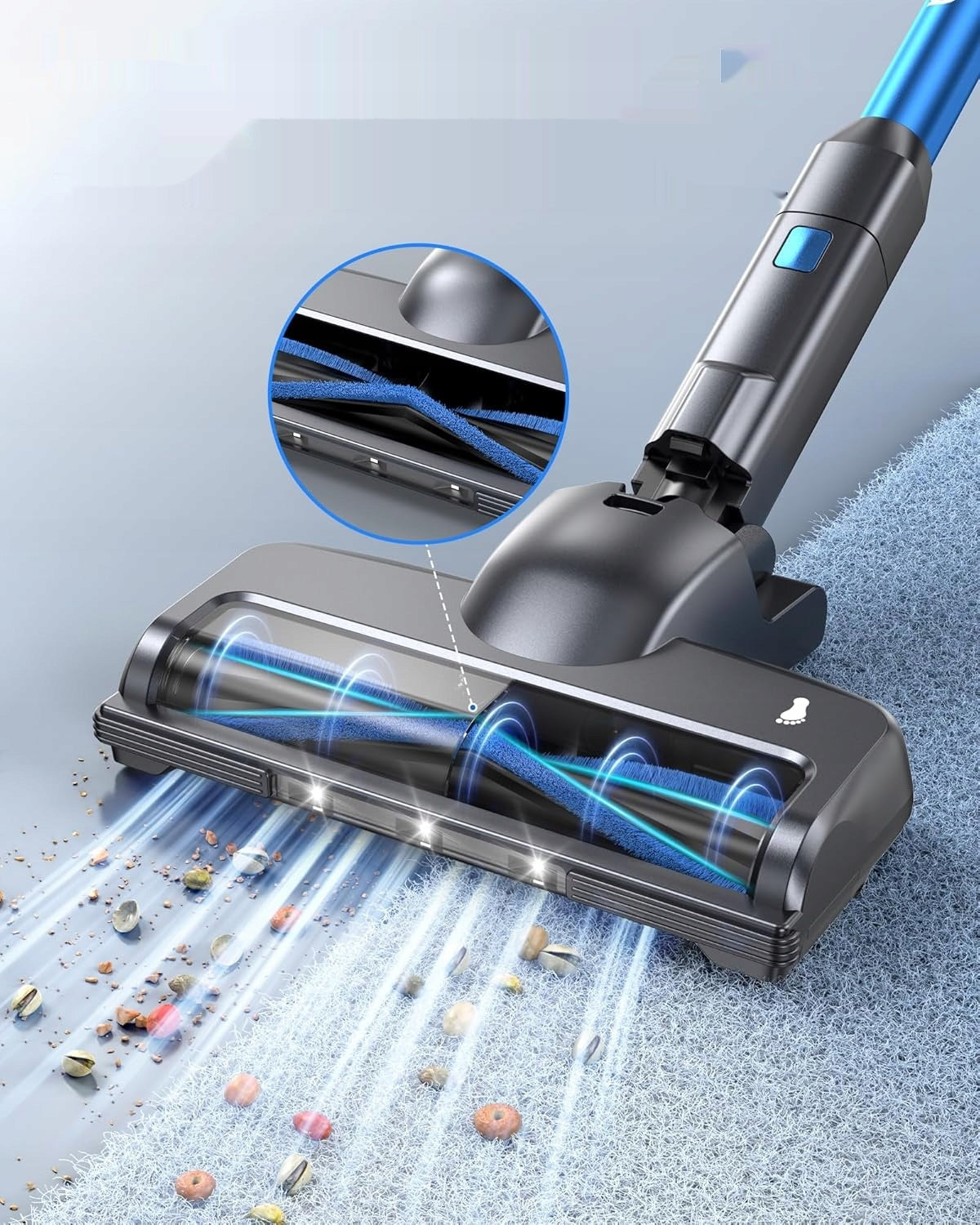FABULETTA 6-in-1 Cordless Vacuum Cleaner, 50 Min Operation, LED, Anti-Tangle Brand no brand
