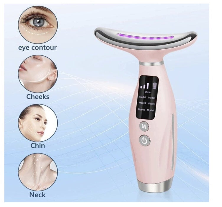 FACE AND NECK MASSAGER LIFTING FIRMING Face Lifting EMS Light Packaging status original