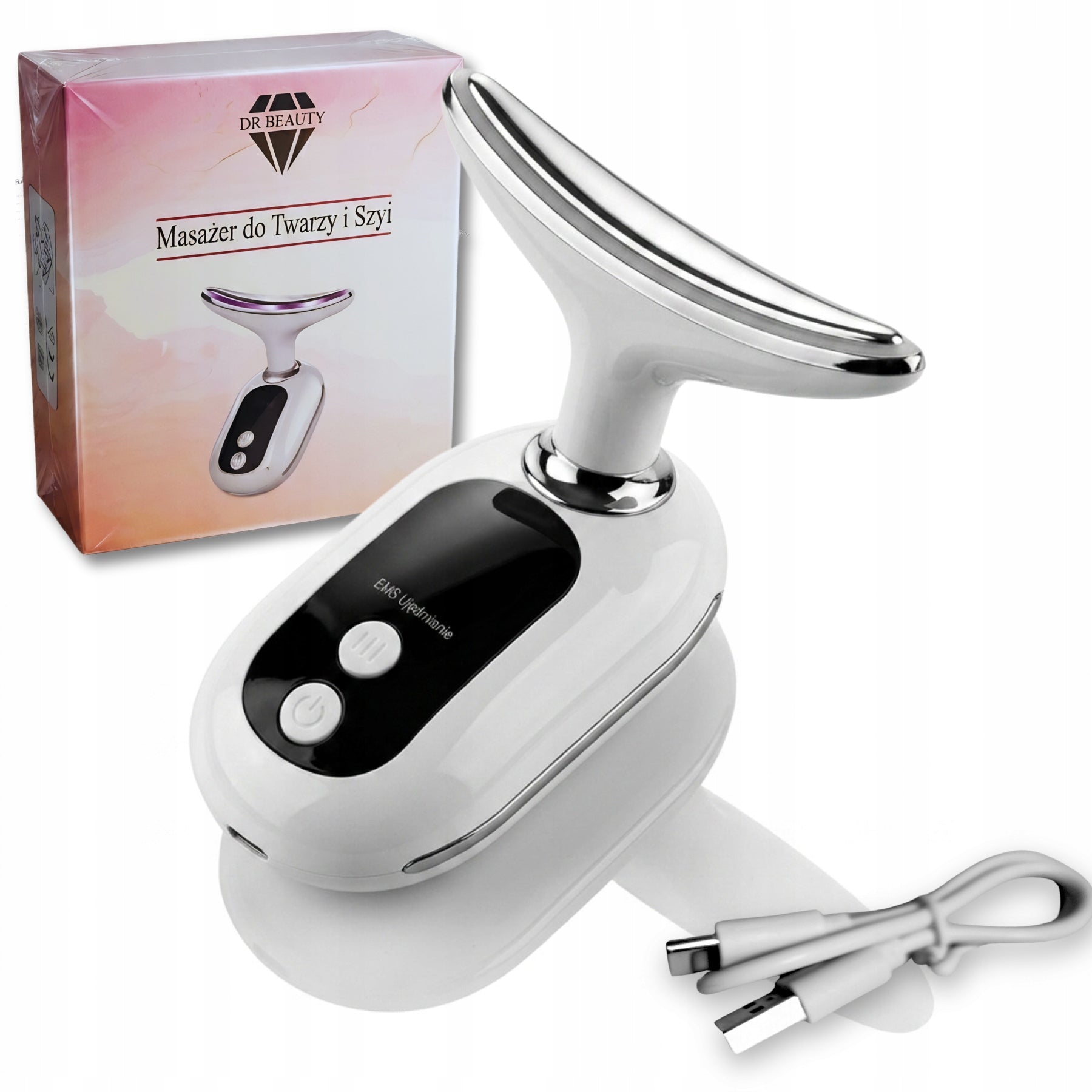 FACE AND NECK SONIC MASSAGER 4in1 Lifting Firming EMS Packaging status original