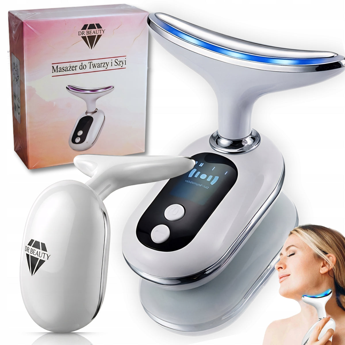 FACE AND NECK SONIC MASSAGER 4in1 Lifting Firming EMS