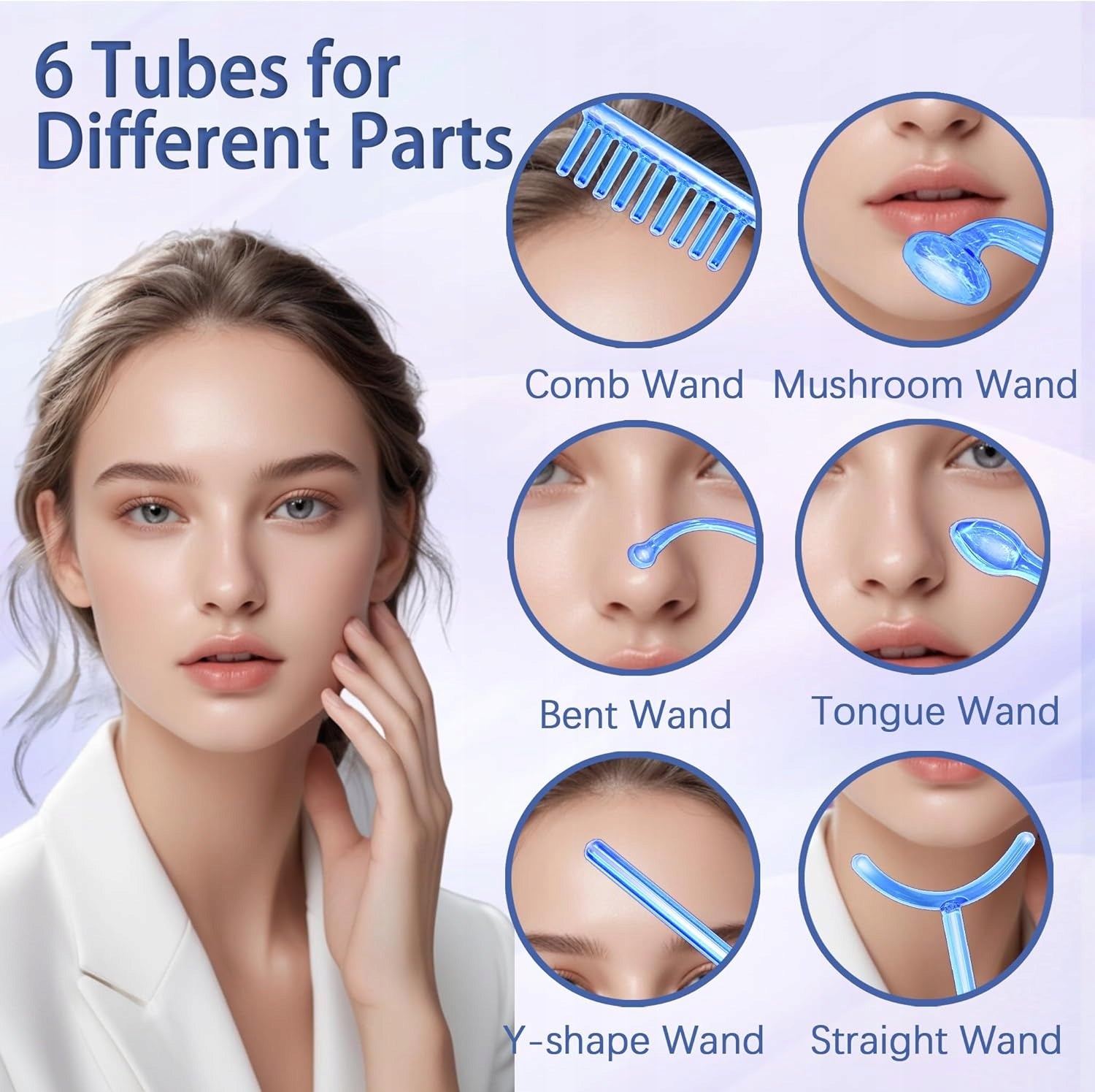 FACE DEVICE HF HIGH FREQUENCY 6 ELECTRODES Packaging status original