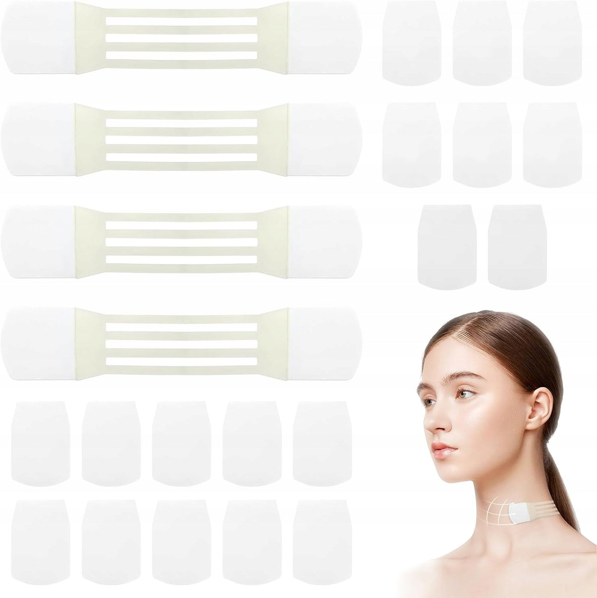 FACE LIFTING TAPES 24 PCS INVISIBLE NECK CHIN