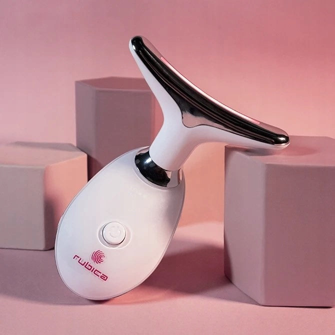 FACE MASSAGER LIFTING VIBRATION 3D EMS LED Skin Massager Brand Rubica