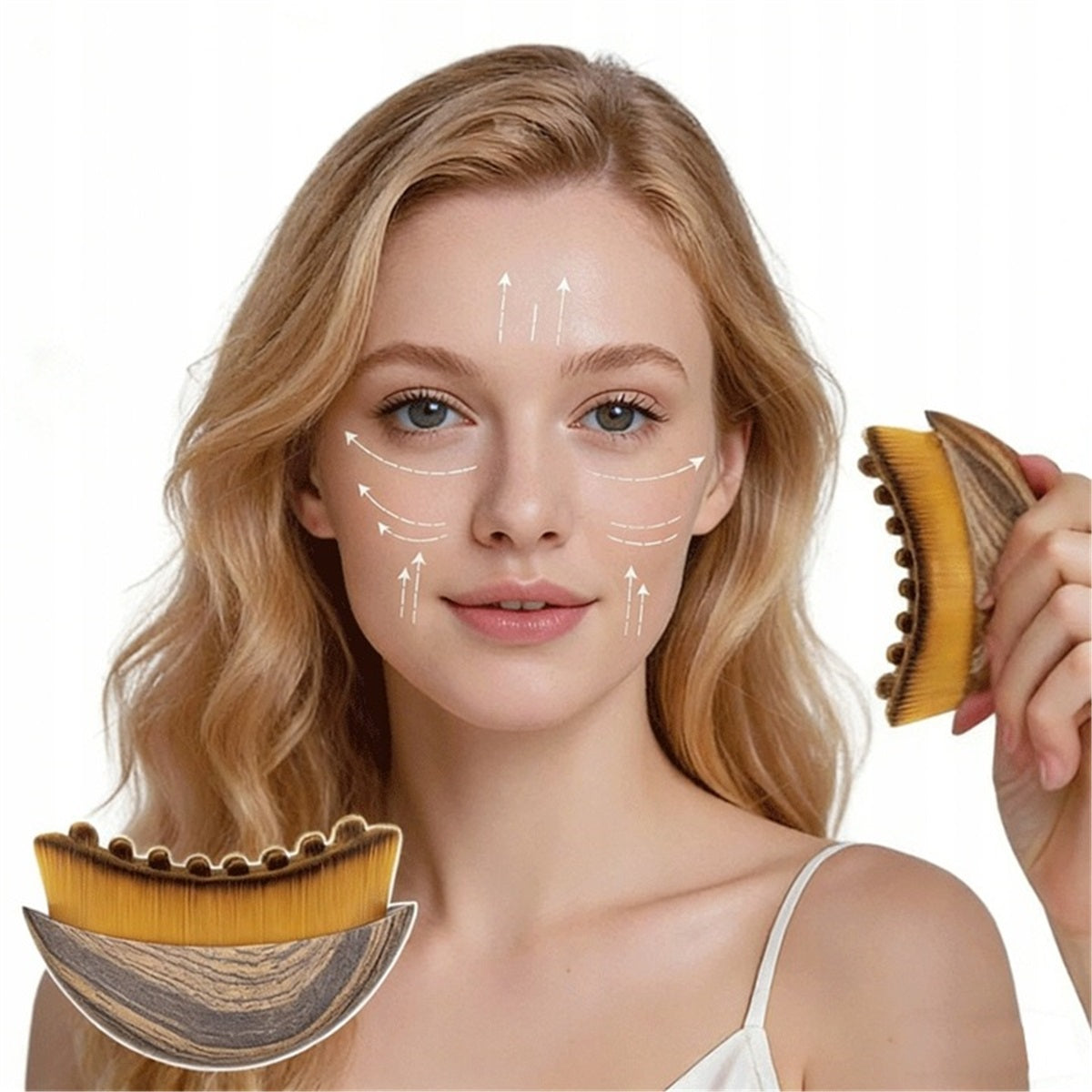 FACE WASH BRUSHES WITH SOFT BRISTLES 2 PCS