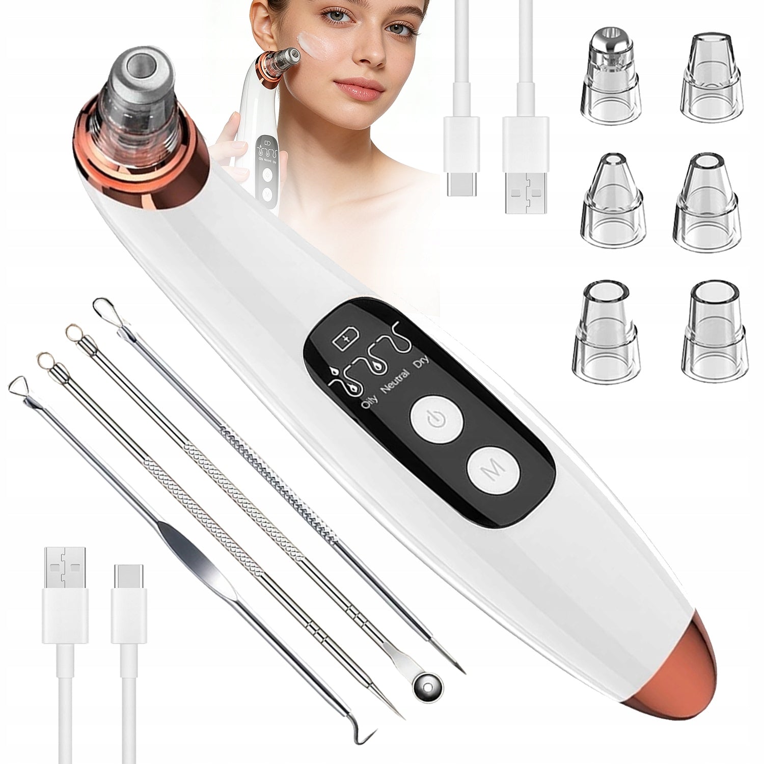 FACIAL CLEANSING DEVICE BLACKHEAD REMOVAL Brand no brand