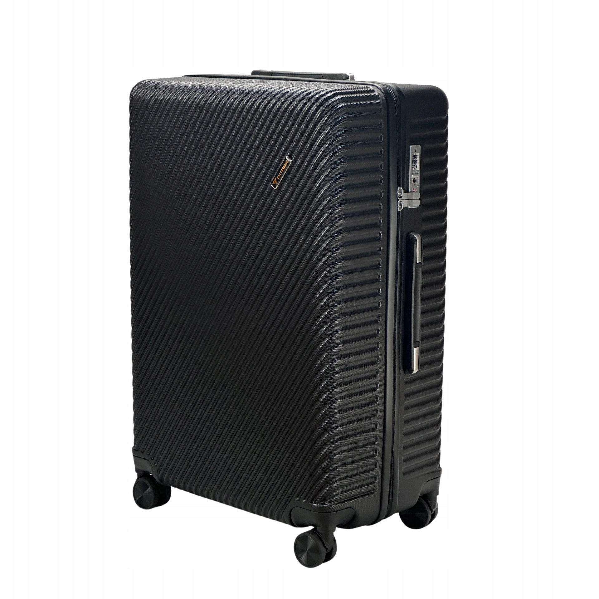 FALCORONE Large POLYCARBONATE suitcase with TSA protection Width (longer edge) 49 cm
