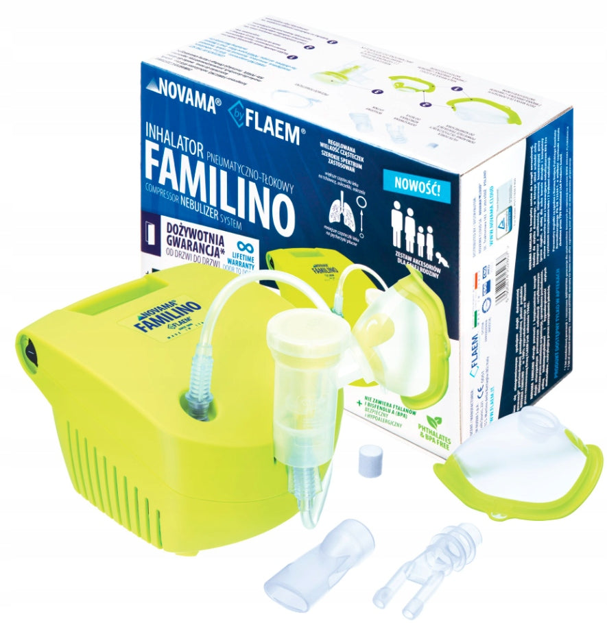 FAMILINO FLAEM plunger inhaler + FLEXO Thermometer FREEBIE ! Medical device yes