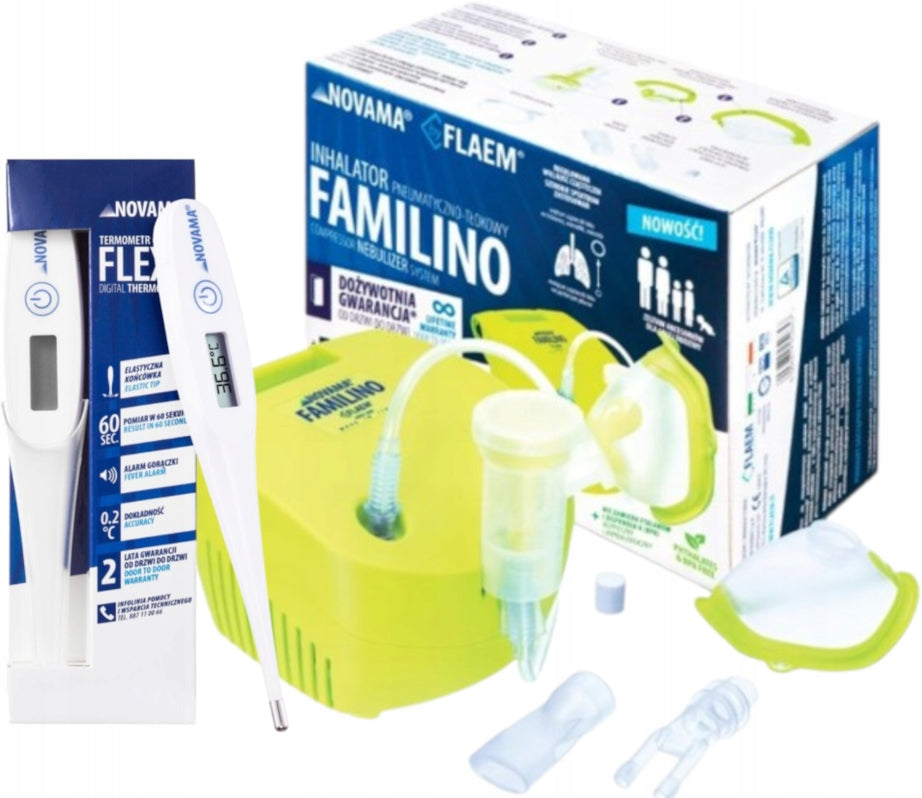 FAMILINO FLAEM plunger inhaler + FLEXO Thermometer FREEBIE !