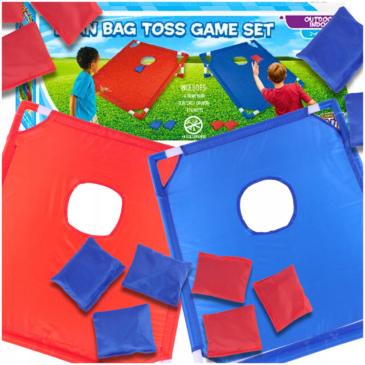 FAMILY ARCADE GAME FOR KIDS BEAN BAG BAGS THROW TO TARGET BAGS