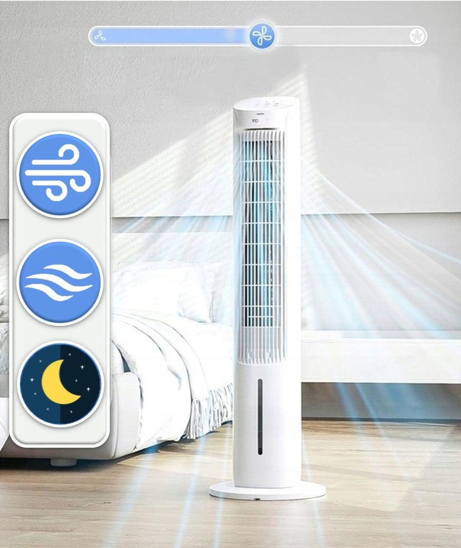 FAN COLUMN AIR CONDITIONER AROMA XXL 106CM 3L LED REMOTE CONTROL MEGA POWER 60W Model TOWER AIR COOLER