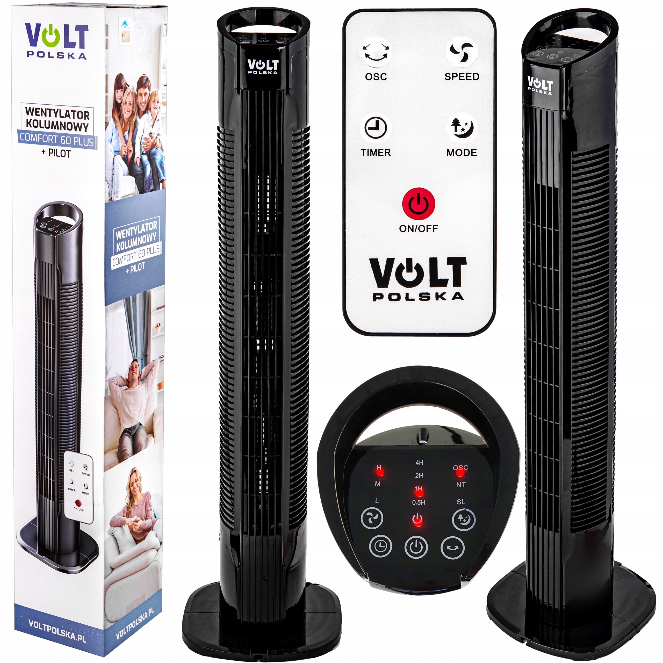 FAN COLUMN FLOOR FAN LARGE STRONG Brand Volt