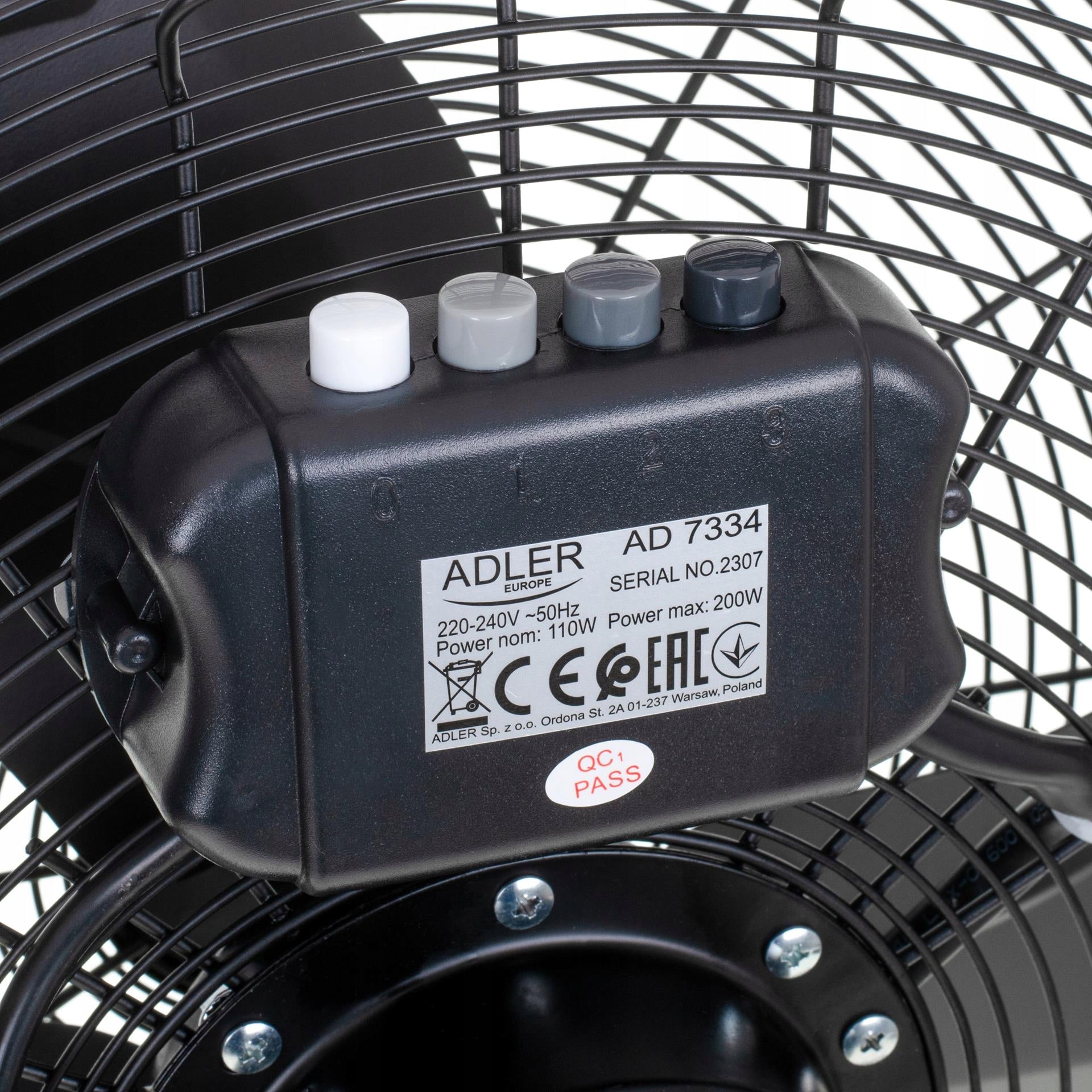 FAN FLOOR AIR CIRCULATOR LARGE WINDMILL STRONG 200W 45cm Functions tilt angle adjustment other