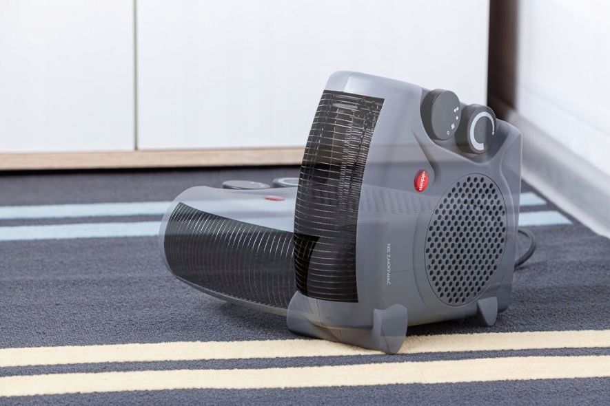 FAN HEATER APRON 2000W RADIATOR COLD AIR THERMOSTAT HL8S GREY Packaging status original