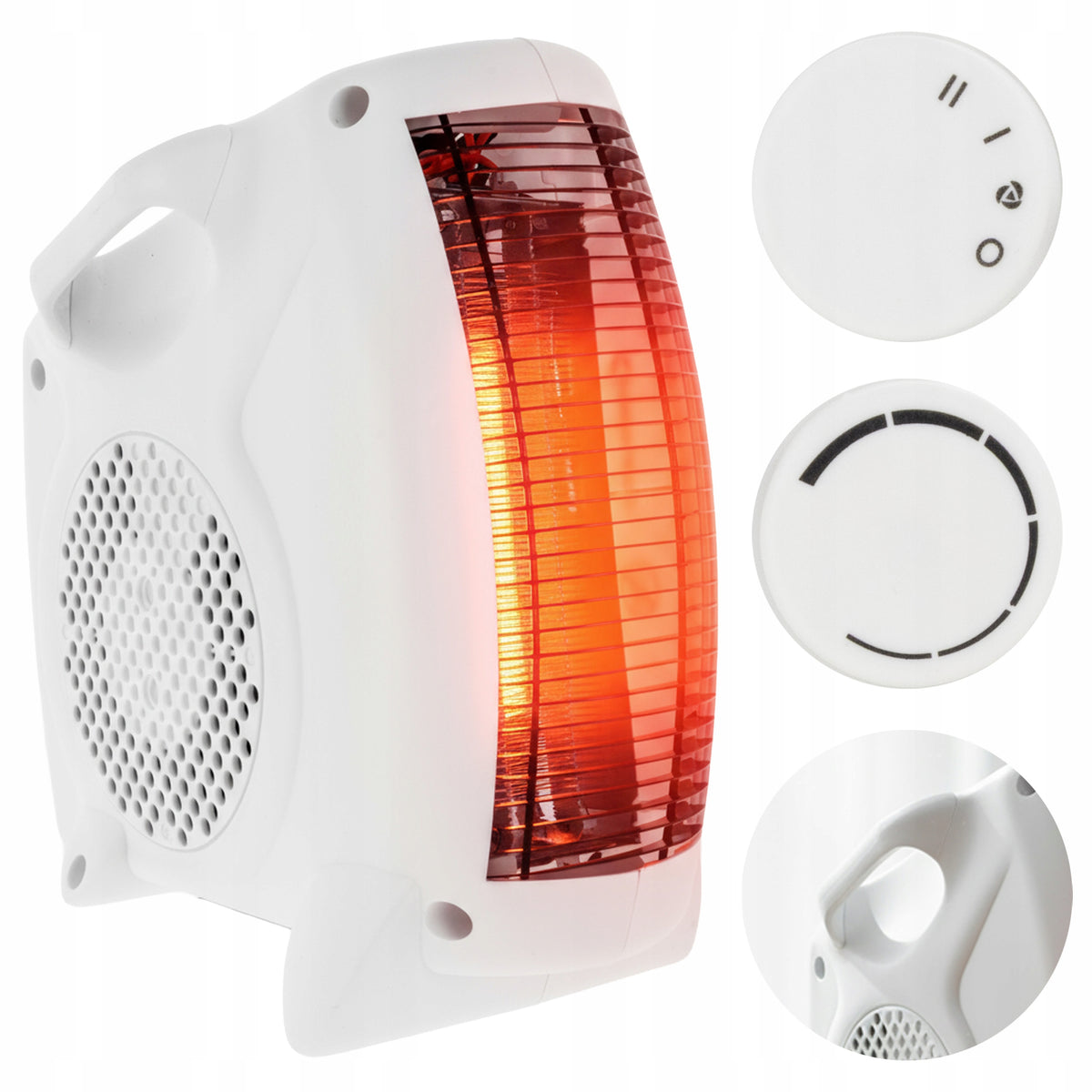 FAN HEATER APRON ELECTRIC HEATER 2000W WITH THERMOSTAT 3 LEVELS