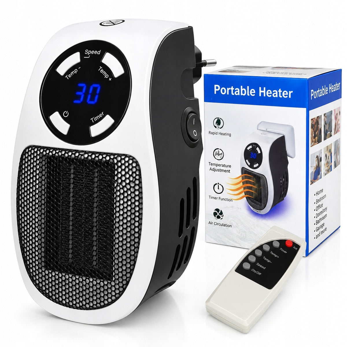 FAN HEATER APRON ELECTRIC HEATER SMALL FOR OUTLET