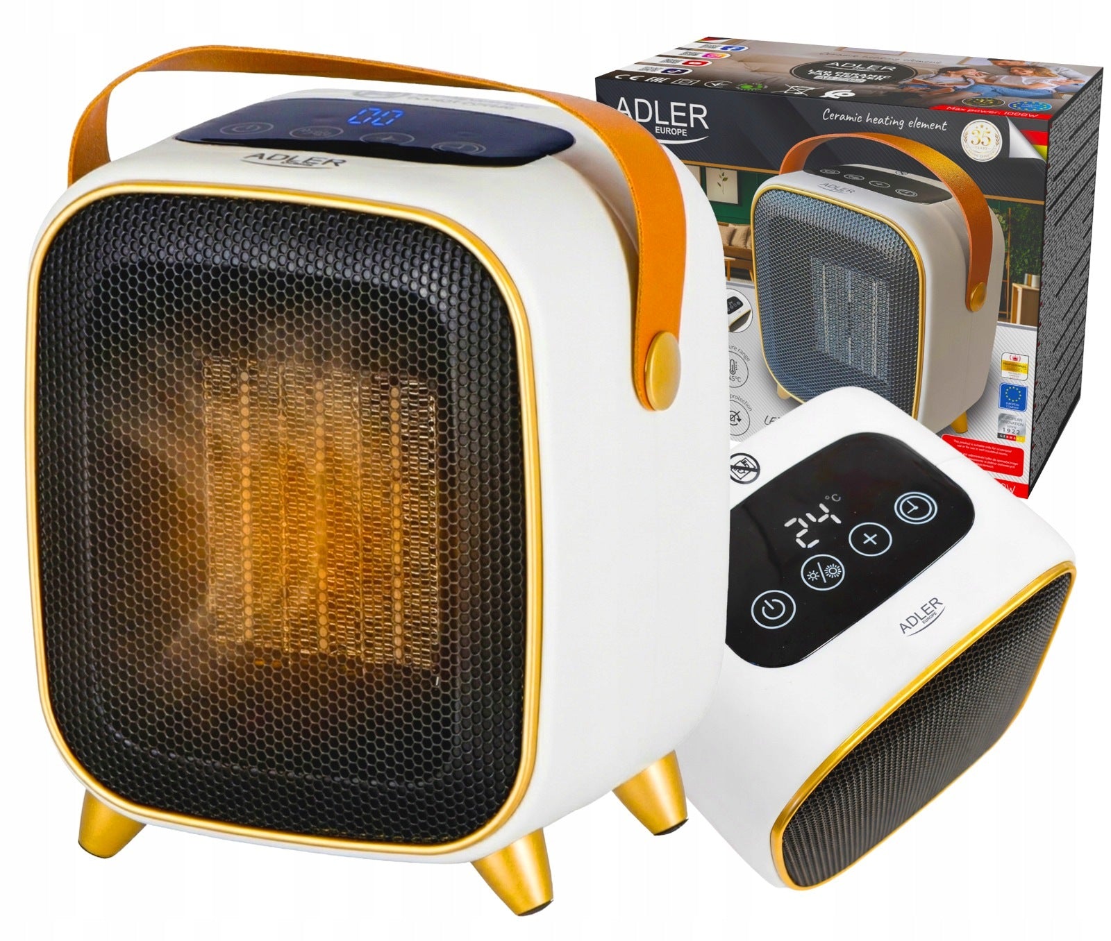 FAN HEATER ELECTRIC CERAMIC HEATER 2000W LCD THERMOSTAT
