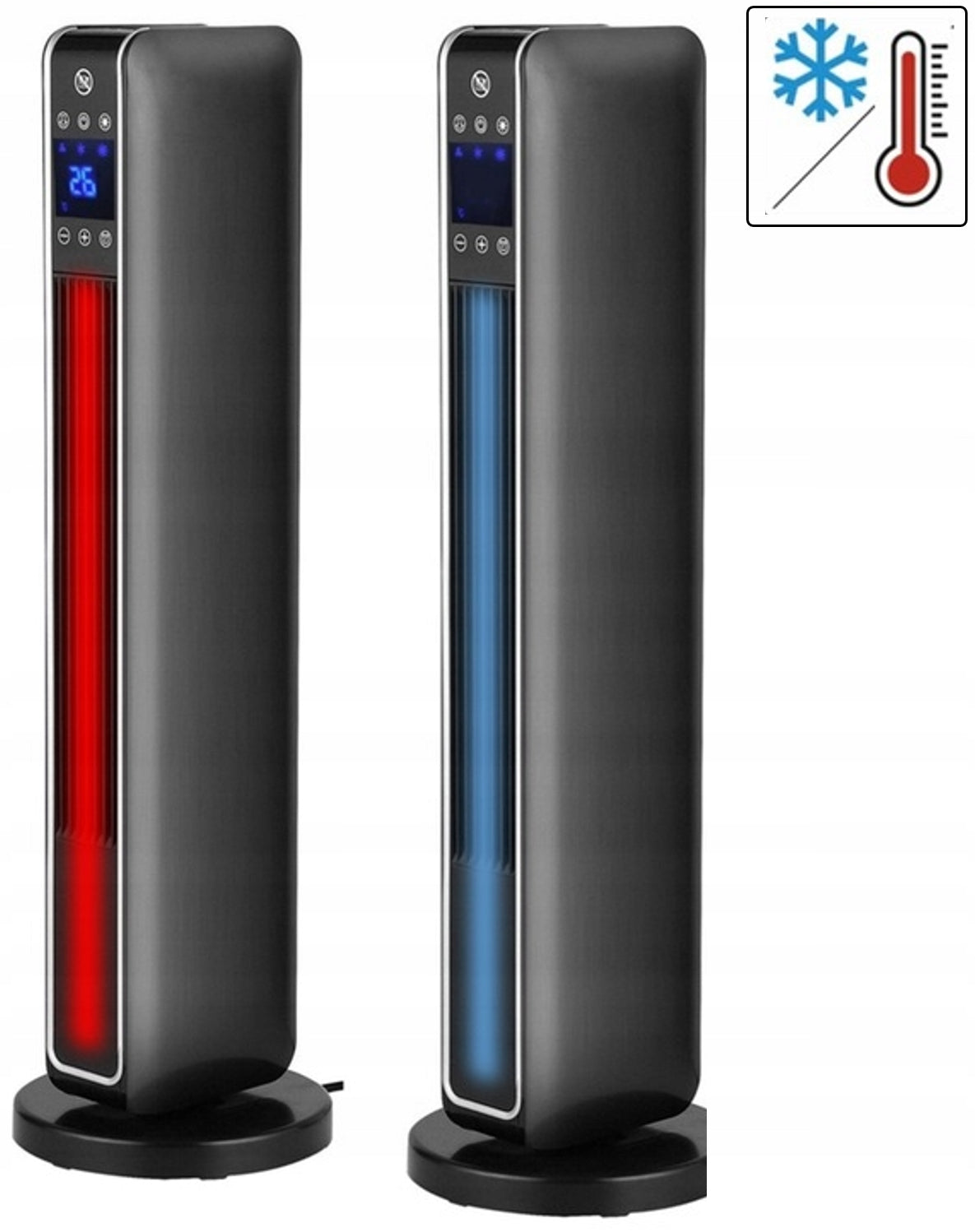 FAN HEATER ELECTRIC CERAMIC OSCILLATION 2200W + REMOTE CONTROL Brand Zilan