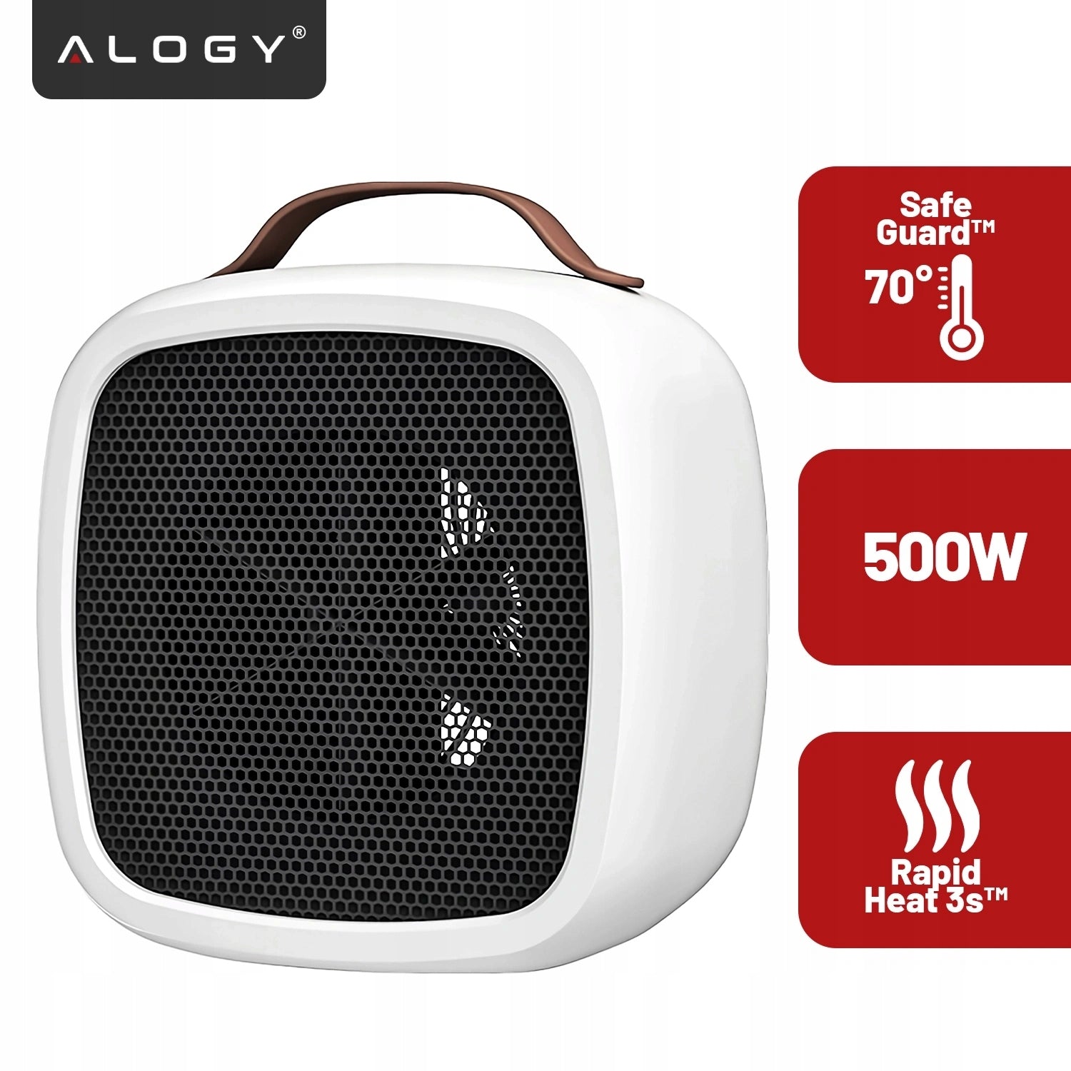 FAN HEATER ELECTRIC HEATER 500W APRON ENERGY SAVING MINI Packaging status original