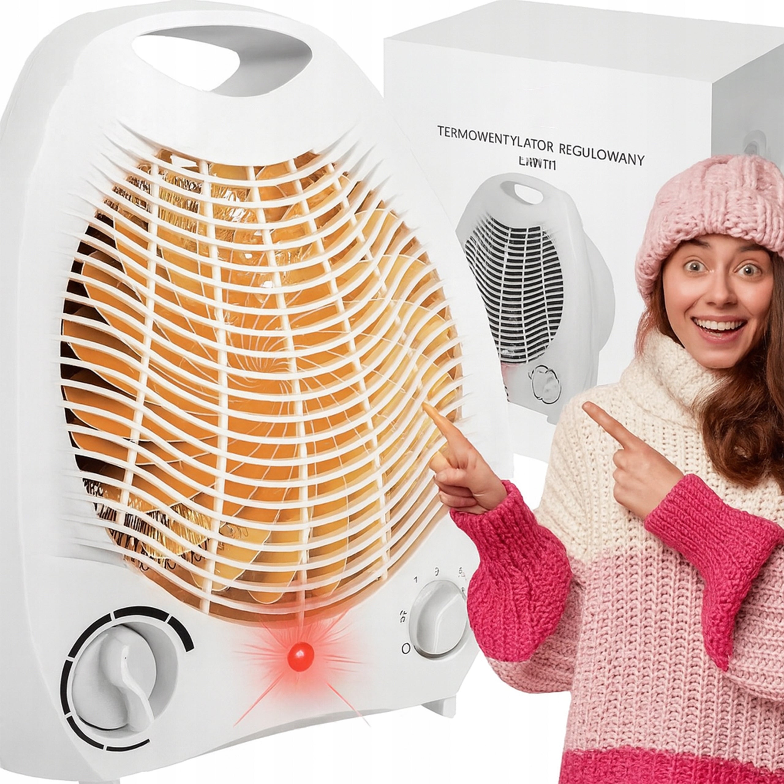 FAN HEATER ELECTRIC HEATER FARELKA HEATER WITH THERMOSTAT 2000W