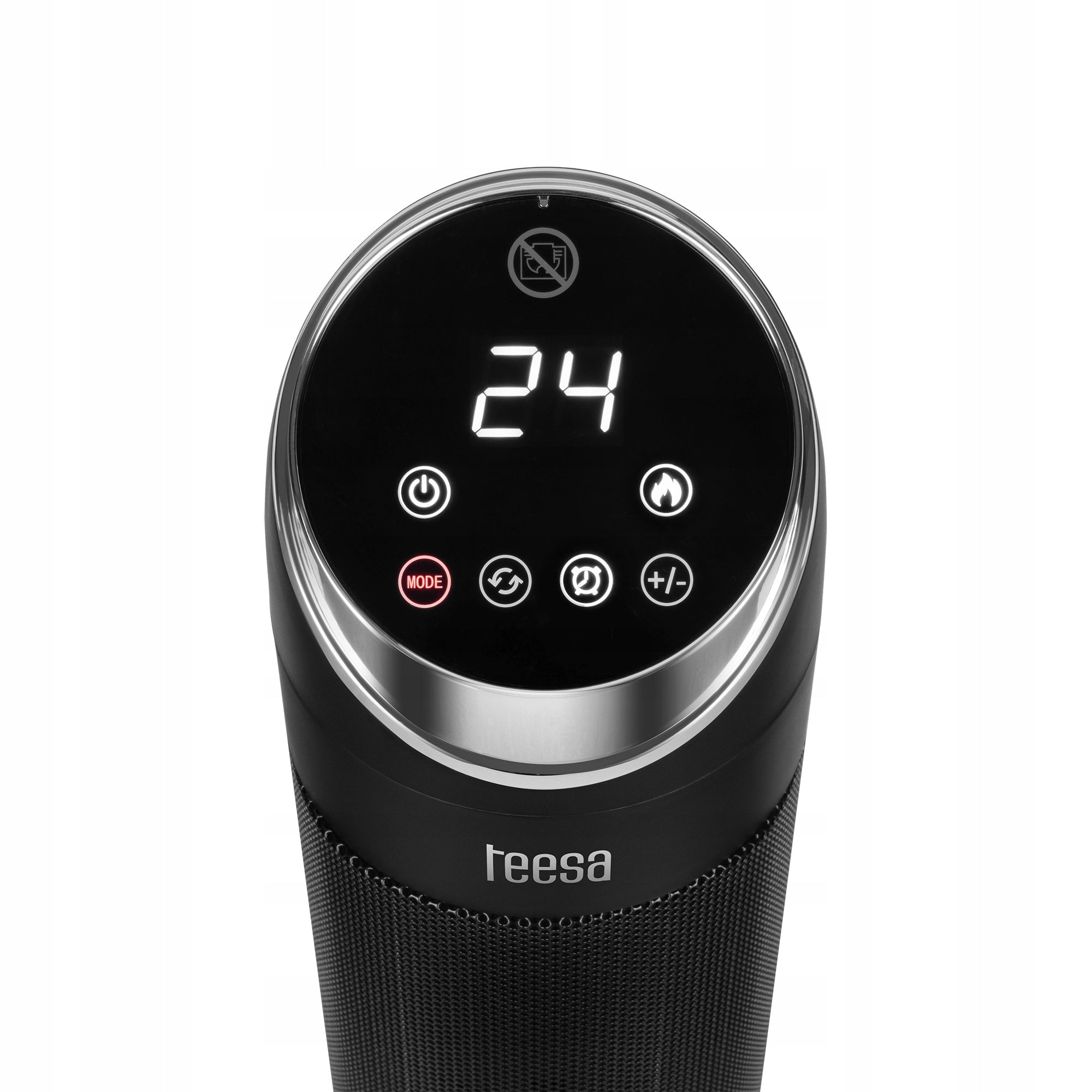 FAN HEATER ELECTRIC HEATER WITH FIREPLACE 2000W BLACK Manufacturer code TSA8052