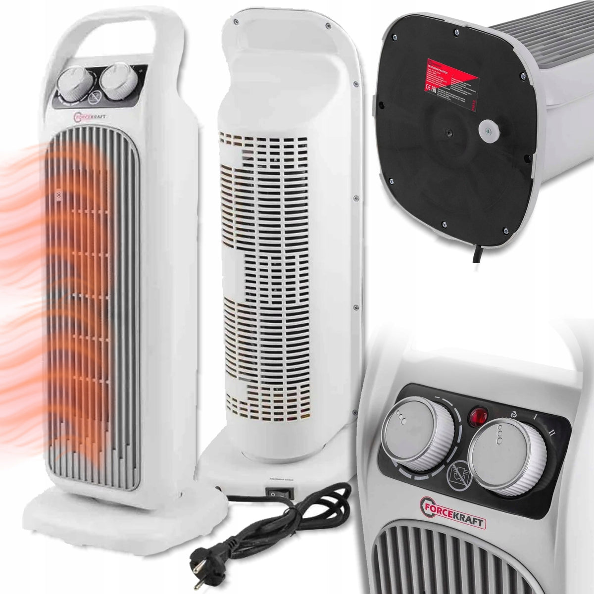 FAN HEATER ELECTRIC THERMOSTAT POWERFUL 2000W