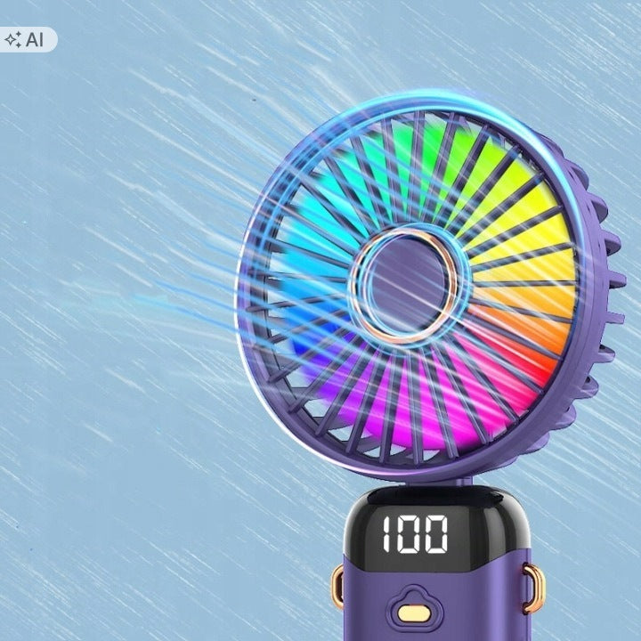 FAN MINI WINDMILL PORTABLE MOBILE HANDHELD FOLDING Brand no brand