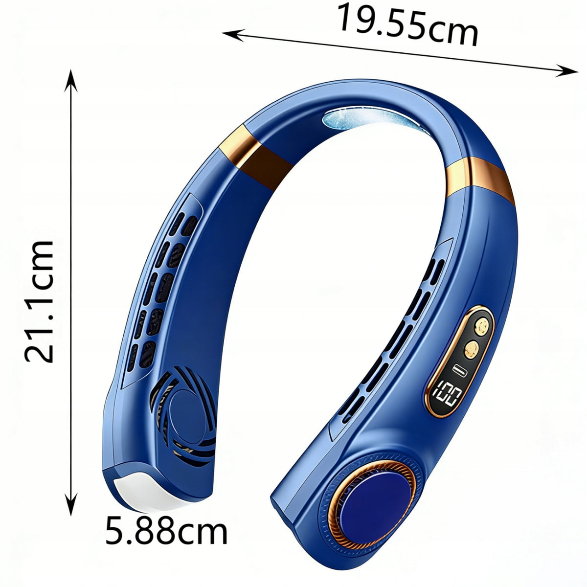 FAN NECK USB-C PORTABLE 5 MODES LCD Manufacturer code YFDZ-6979382046002