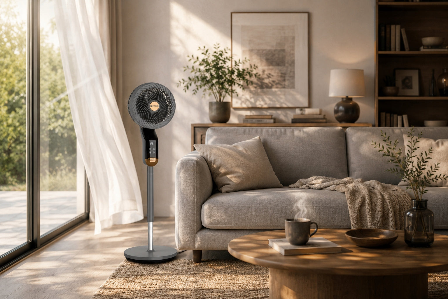 FAN STANDING FAN OSCILLATION 3D 8 LEVELS AROMATHERAPY REMOTE CONTROL LED Functions oscillation automatic oscillation tilt angle adjustment height adjustment timer other